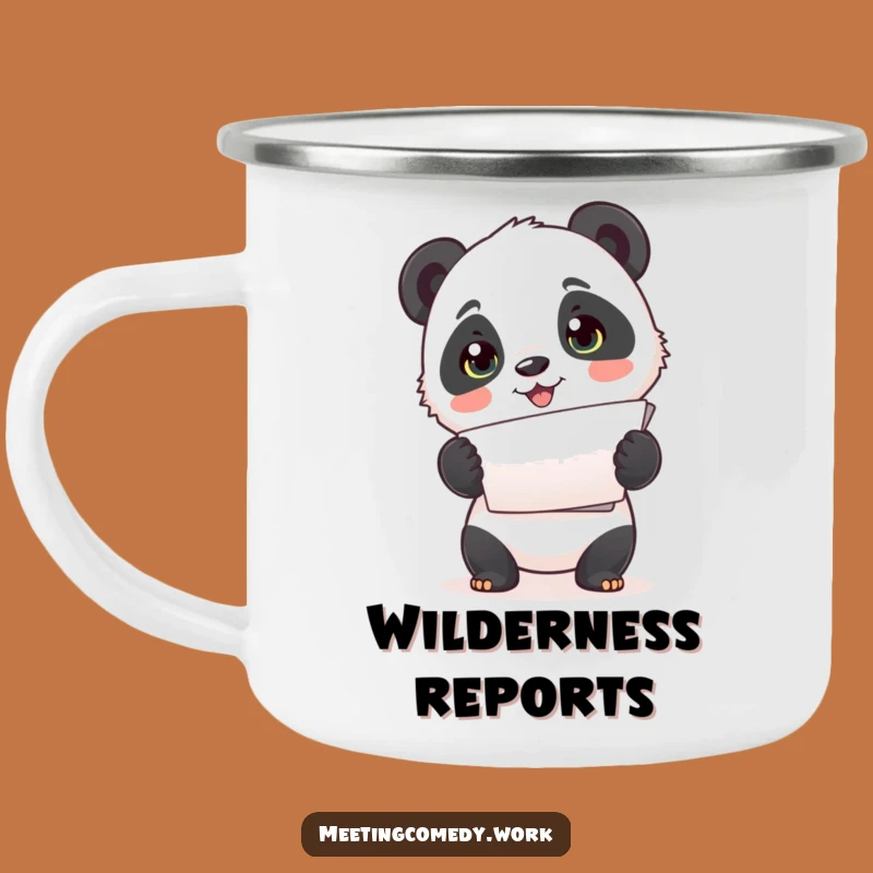 Funny Panda Papers Camping Mug: Enjoy Drinks with Cute Organization Outdoors!