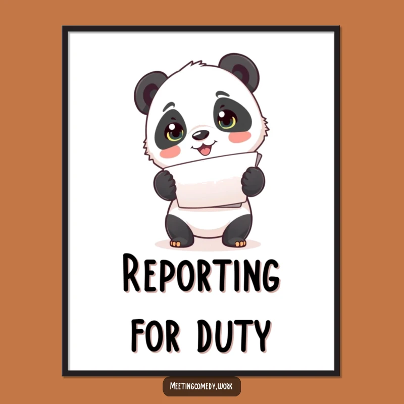 Funny Panda Papers Digital Art: Instant Cute Organization for Your Space!