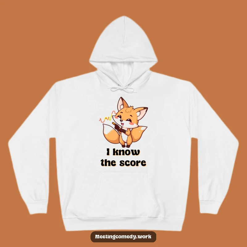 Funny Fox Graph Hoodie - Cozy Cleverness & Hilarious Warmth