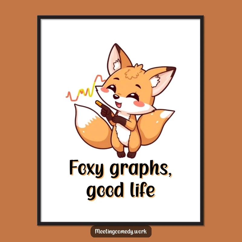 Free Printable Fox Graph Wall Art: Funny Downloadable Decor for Analysts