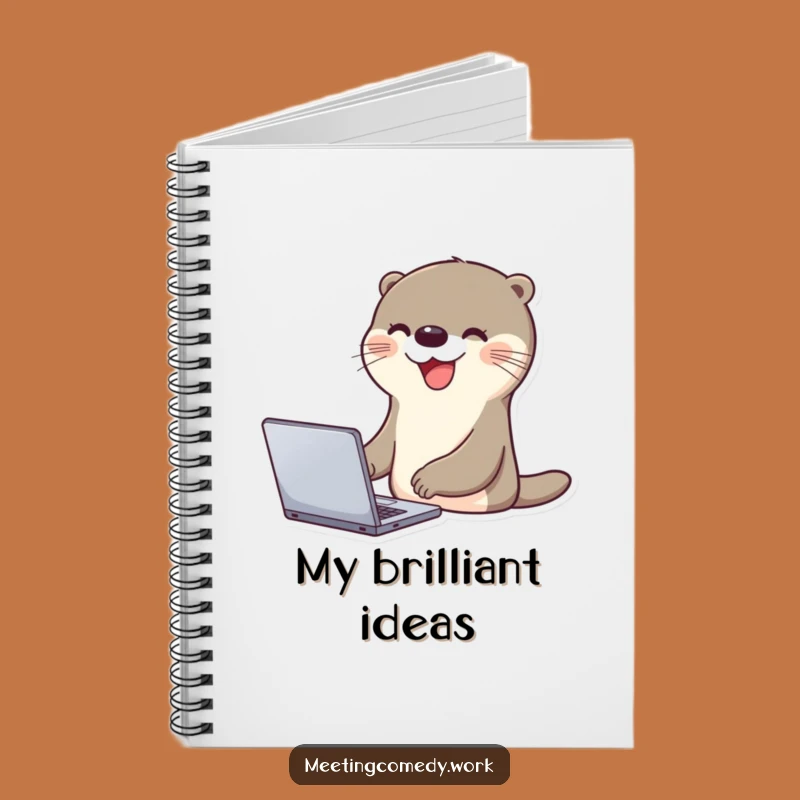 Funny Otter Laptop Notebook - Jot Down Happy Ideas Hilariously