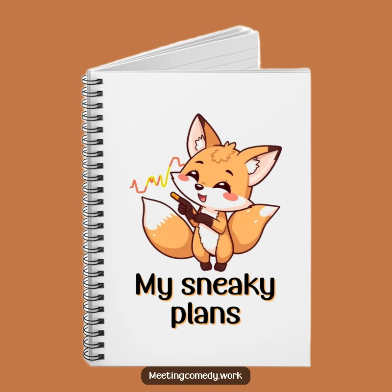 Funny Fox Graph Notebook - Jot Down Clever Ideas Hilariously